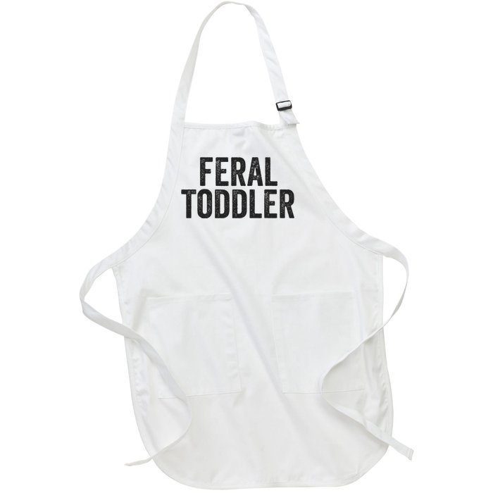 Feral Untamed Wild Funny Matching Family Full-Length Apron With Pockets