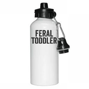 Feral Untamed Wild Funny Matching Family Aluminum Water Bottle