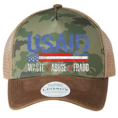 Funny Usaid Waste Abuse Fraud Since 1961 D.O.G.E 2025 Legacy Tie Dye Trucker Hat