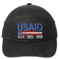 Funny Usaid Waste Abuse Fraud Since 1961 D.O.G.E 2025 7-Panel Snapback Hat