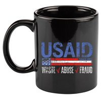 Funny Usaid Waste Abuse Fraud Since 1961 D.O.G.E 2025 11oz C Handle Ceramic Mug