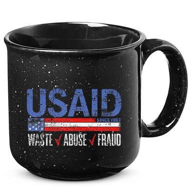 Funny Usaid Waste Abuse Fraud Since 1961 D.O.G.E 2025 15oz Campfire Ceramic Mug
