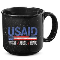 Funny Usaid Waste Abuse Fraud Since 1961 D.O.G.E 2025 15oz Campfire Ceramic Mug