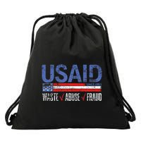 Funny Usaid Waste Abuse Fraud Since 1961 D.O.G.E 2025 Drawstring Bag