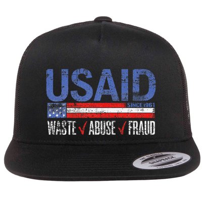 Funny Usaid Waste Abuse Fraud Since 1961 D.O.G.E 2025 Flatbill Hat