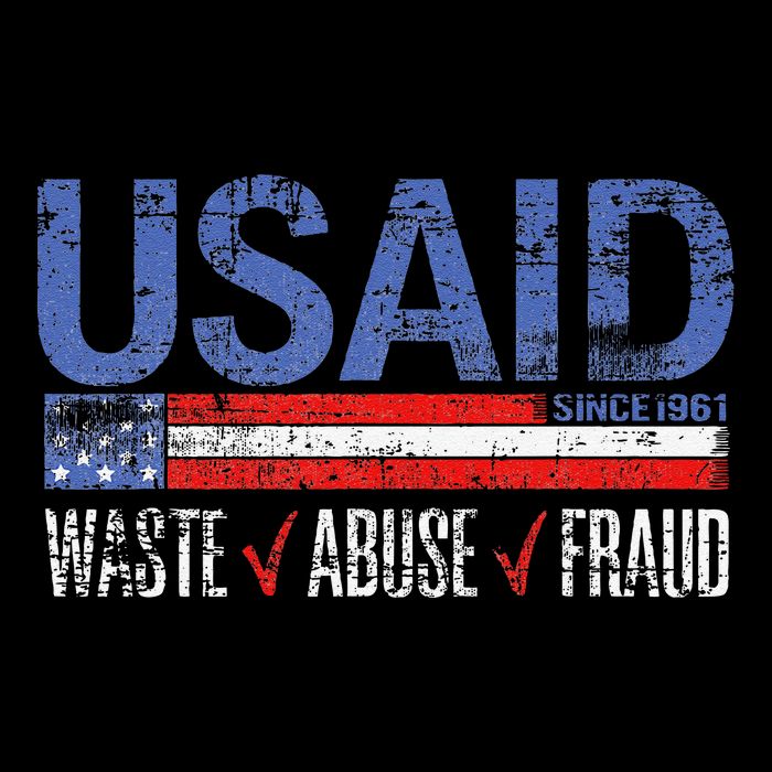 Funny Usaid Waste Abuse Fraud Since 1961 D.O.G.E 2025 16 in Basic Backpack