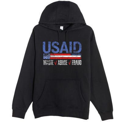 Funny Usaid Waste Abuse Fraud Since 1961 D.O.G.E 2025 Premium Pullover Hoodie