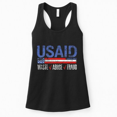 Funny Usaid Waste Abuse Fraud Since 1961 D.O.G.E 2025 Womens Tank Top