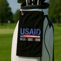 Funny Usaid Waste Abuse Fraud Since 1961 D.O.G.E 2025 Golf Towel