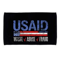 Funny Usaid Waste Abuse Fraud Since 1961 D.O.G.E 2025 Microfiber Hand Towel