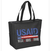 Funny Usaid Waste Abuse Fraud Since 1961 D.O.G.E 2025 Zip Tote Bag