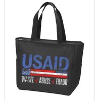 Funny Usaid Waste Abuse Fraud Since 1961 D.O.G.E 2025 Zip Tote Bag