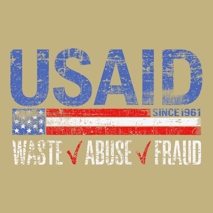 Funny Usaid Waste Abuse Fraud Since 1961 D.O.G.E 2025 Sustainable Beanie