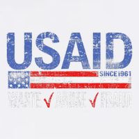 Funny Usaid Waste Abuse Fraud Since 1961 D.O.G.E 2025 Garment-Dyed Sweatshirt