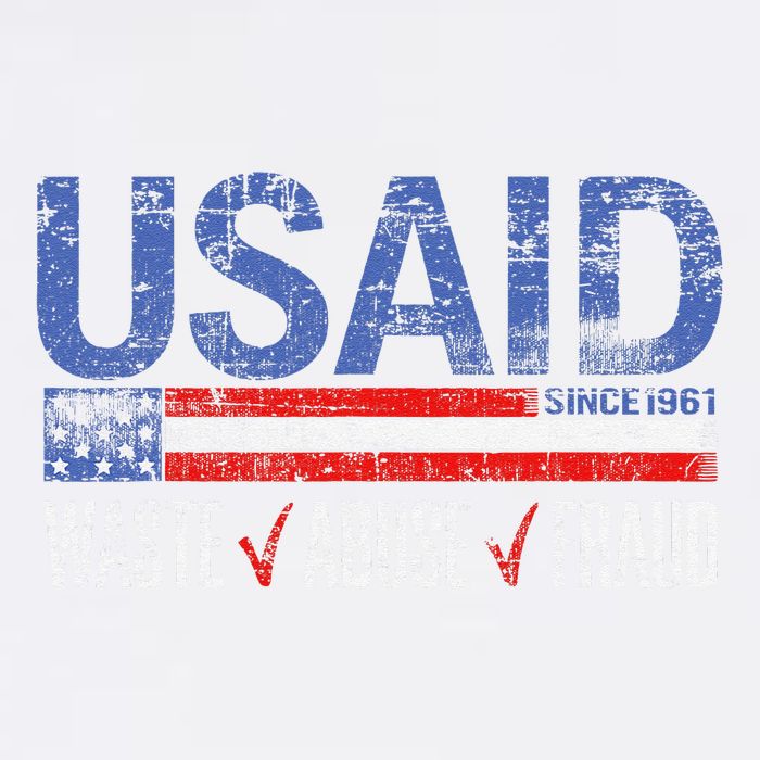Funny Usaid Waste Abuse Fraud Since 1961 D.O.G.E 2025 Garment-Dyed Sweatshirt