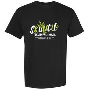 Funny Uncle Weed Smoker Skuncle Marijuana Uncle Garment-Dyed Heavyweight T-Shirt