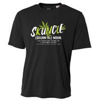 Funny Uncle Weed Smoker Skuncle Marijuana Uncle Cooling Performance Crew T-Shirt