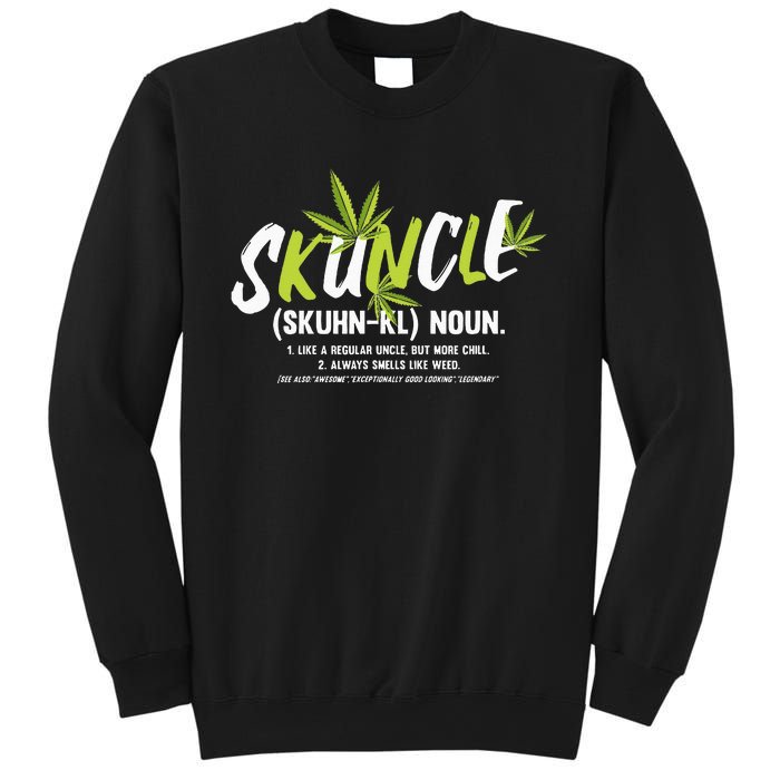 Funny Uncle Weed Smoker Skuncle Marijuana Uncle Sweatshirt