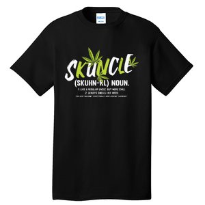 Funny Uncle Weed Smoker Skuncle Marijuana Uncle Tall T-Shirt