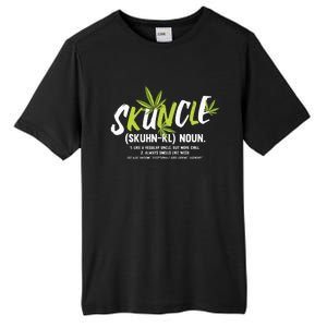 Funny Uncle Weed Smoker Skuncle Marijuana Uncle Tall Fusion ChromaSoft Performance T-Shirt