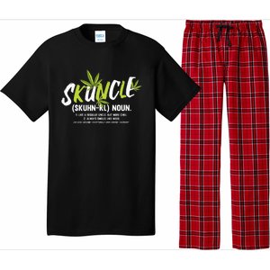 Funny Uncle Weed Smoker Skuncle Marijuana Uncle Pajama Set