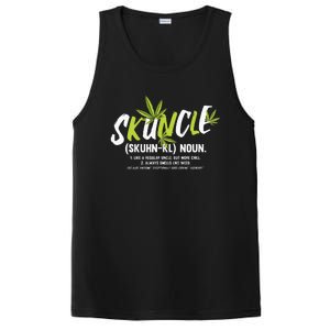 Funny Uncle Weed Smoker Skuncle Marijuana Uncle PosiCharge Competitor Tank