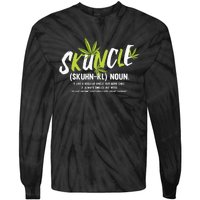 Funny Uncle Weed Smoker Skuncle Marijuana Uncle Tie-Dye Long Sleeve Shirt