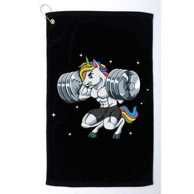 Funny Unicorn Weightlifting Deadlift Fitness Gym Squat Gift Golf Towel