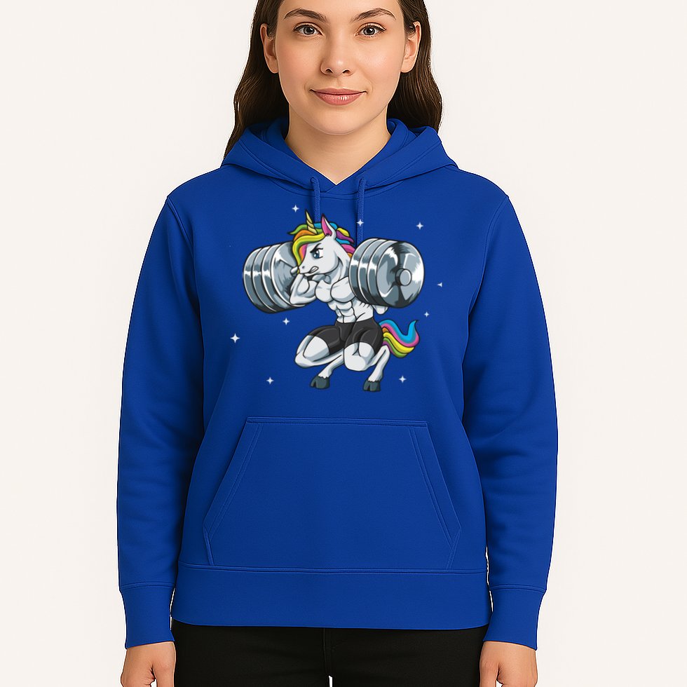 Funny Unicorn Weightlifting Deadlift Fitness Gym Squat Gift Hoodie