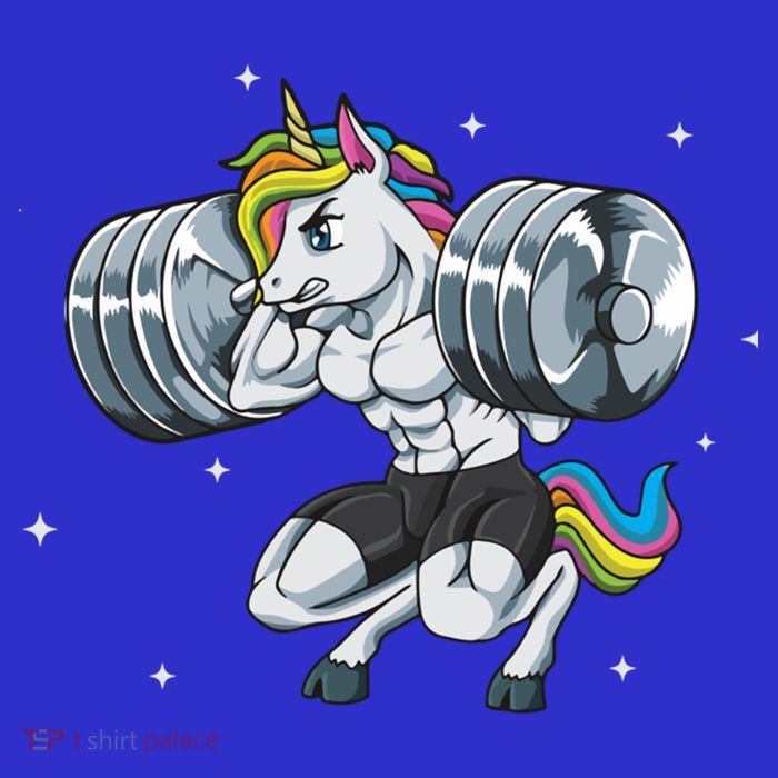 Funny Unicorn Weightlifting Deadlift Fitness Gym Squat Gift T-Shirt