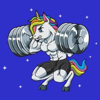 Funny Unicorn Weightlifting Deadlift Fitness Gym Squat Gift Tall T-Shirt