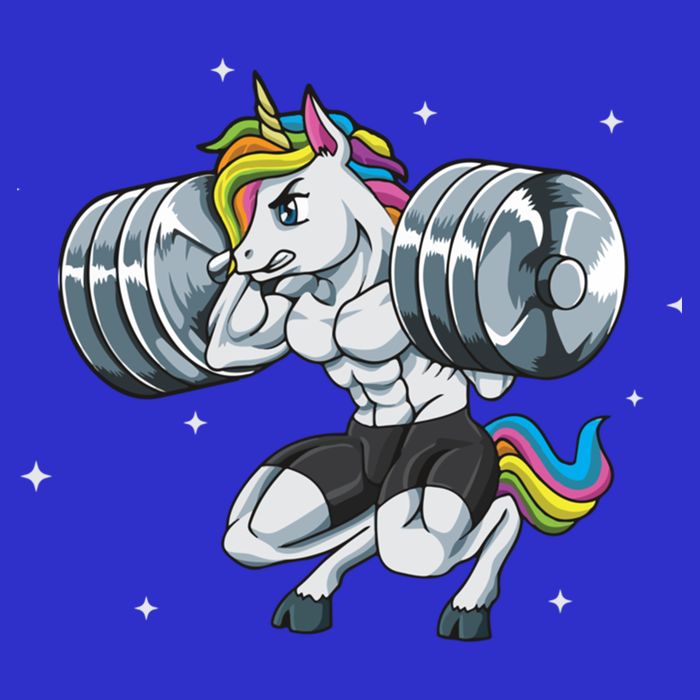 Funny Unicorn Weightlifting Deadlift Fitness Gym Squat Gift Tall T-Shirt