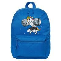 Funny Unicorn Weightlifting Deadlift Fitness Gym Squat Gift 16 in Basic Backpack