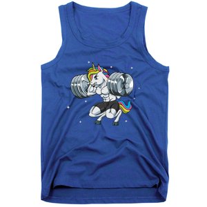 Funny Unicorn Weightlifting Deadlift Fitness Gym Squat Gift Tank Top