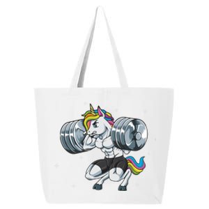 Funny Unicorn Weightlifting Deadlift Fitness Gym Squat Gift 25L Jumbo Tote