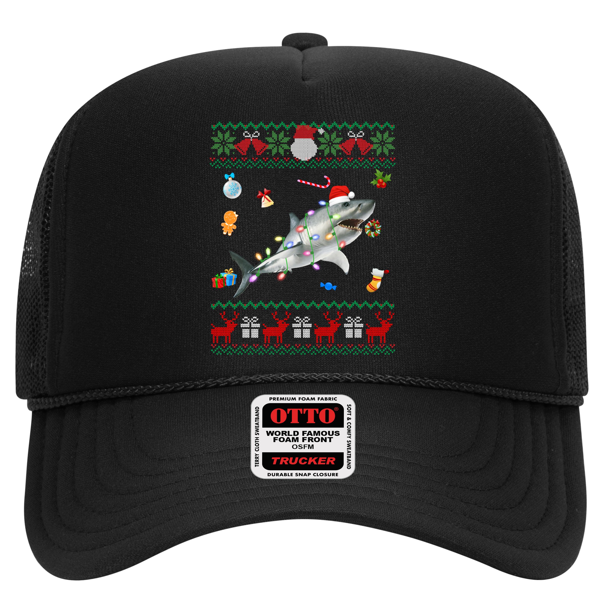 Funny Ugly Xmas Sweater Animals Lights Christmas Shark Meaningful Gift Hat