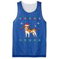 Funny Ugly Xmas Sweater Style Matching Beagle Dog Christmas Gift Mesh Reversible Basketball Jersey Tank