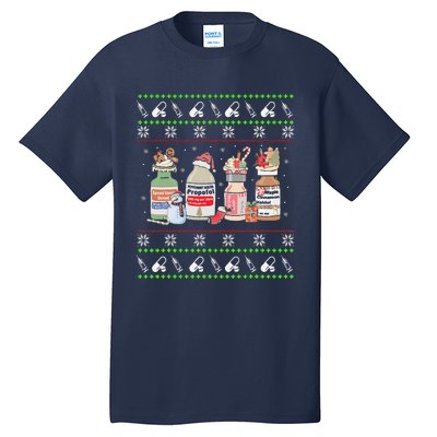 Funny Ugly Xmas Propofol Christmas Nurse Tall T-Shirt