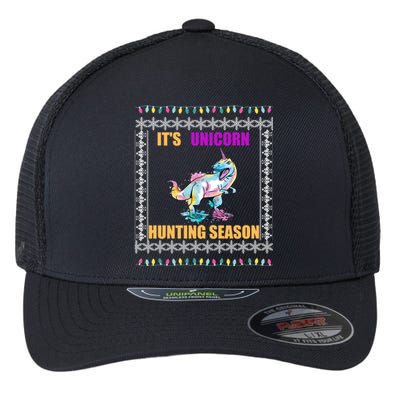 Funny Unicorn Xmas Cute Gift Flexfit Unipanel Trucker Cap