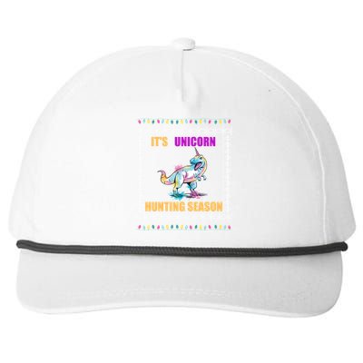 Funny Unicorn Xmas Cute Gift Snapback Five-Panel Rope Hat