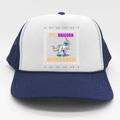 Funny Unicorn Xmas Cute Gift Trucker Hat