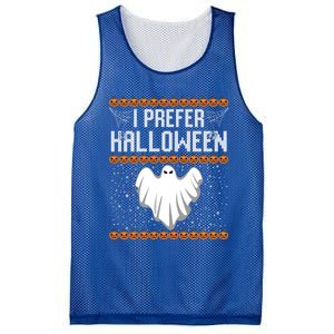 Funny Ugly Xmas Costume I Prefer Halloween Ugly Christmas Funny Gift Mesh Reversible Basketball Jersey Tank