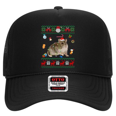 Funny Ugly Xmas Sweater Animals Lights Christmas Hamster Great Gift Trucker Hat