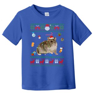 Funny Ugly Xmas Sweater Animals Lights Christmas Hamster Great Gift Toddler T-Shirt