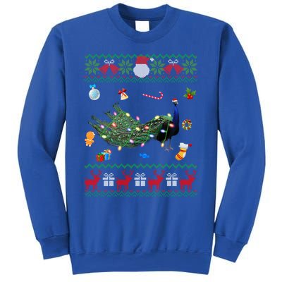 Funny Ugly Xmas Sweater Animals Lights Christmas Peacock Cute Gift Sweatshirt