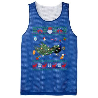 Funny Ugly Xmas Sweater Animals Lights Christmas Peacock Cute Gift Mesh Reversible Basketball Jersey Tank