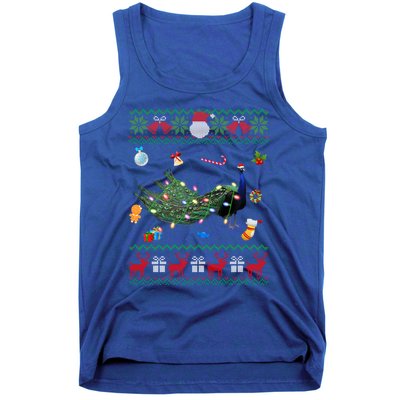 Funny Ugly Xmas Sweater Animals Lights Christmas Peacock Cute Gift Tank Top