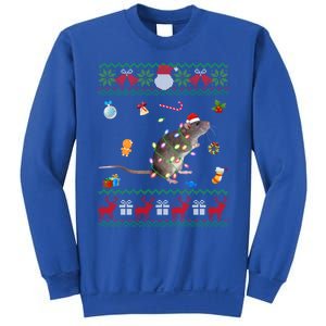 Funny Ugly Xmas Sweater Animals Lights Christmas Rat Gift Sweatshirt