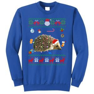 Funny Ugly Xmas Animals Lights Christmas Hedgehog Great Gift Sweatshirt