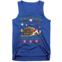 Funny Ugly Xmas Animals Lights Christmas Hedgehog Great Gift Tank Top